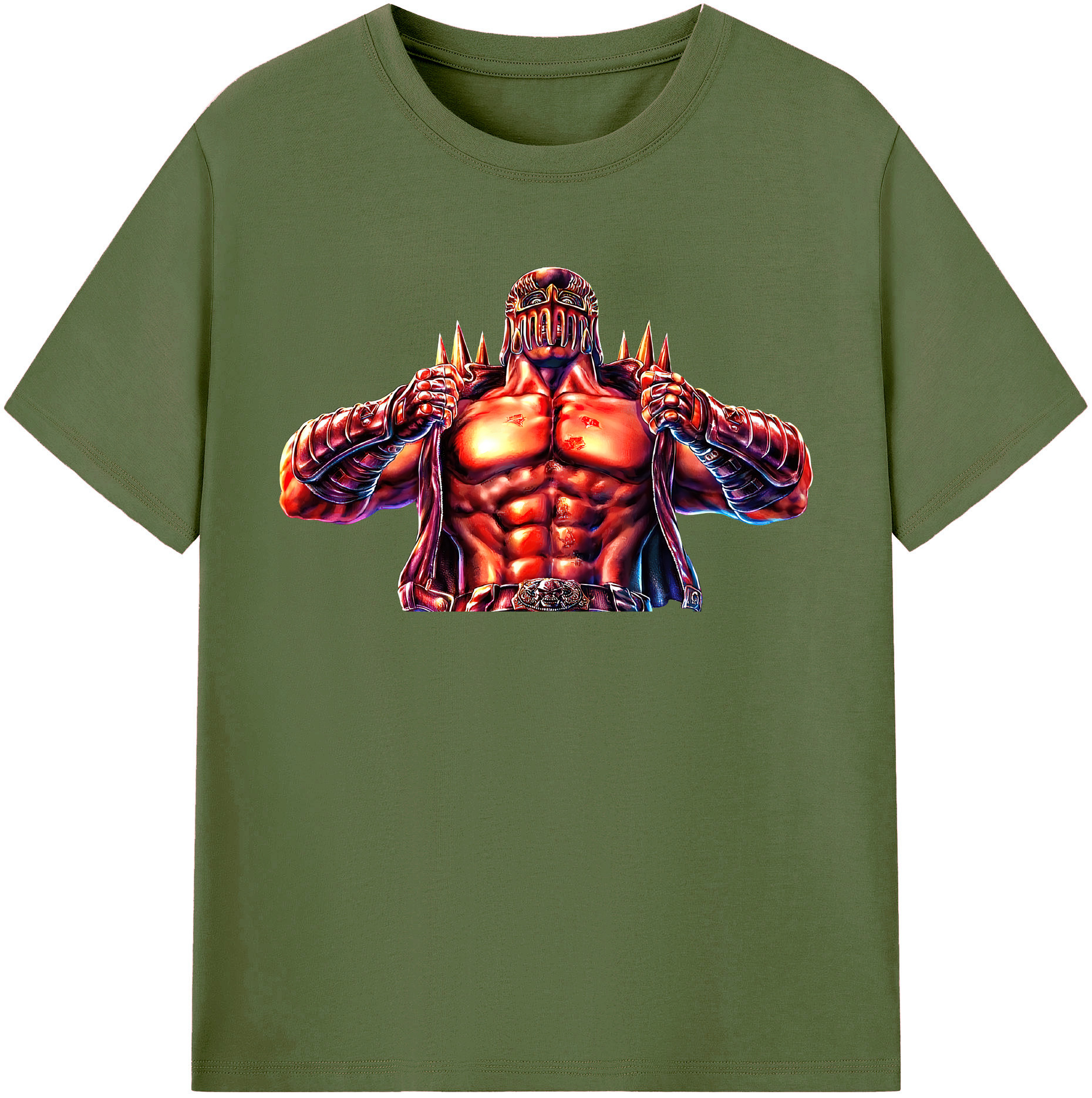 （画像用） 北斗の拳 Fist of the North Star 綿100％半袖Tシャツ（フロントプリント）